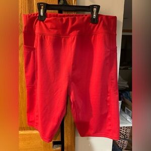 Like new! Stylish Red Women's Athletic Shorts
